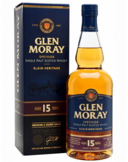 GLEN MORAY "AGED 15 YEARS" Single Malt Whisky