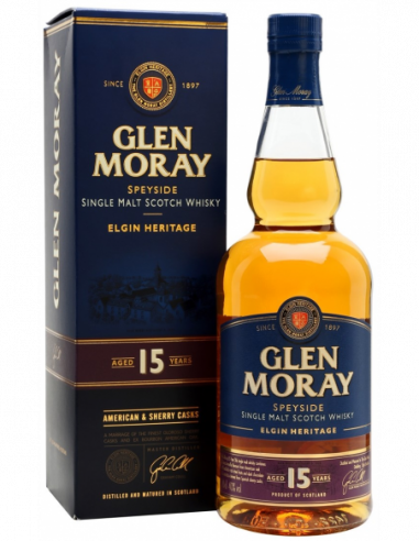 GLEN MORAY "AGED 15 YEARS" Single Malt Whisky